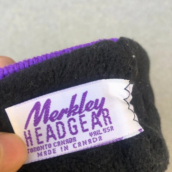 Vintage 80s MERKELY HEADGER Canada Fair Isle 100% Pure Virgin Wool Headband - Picture 7 of 7
